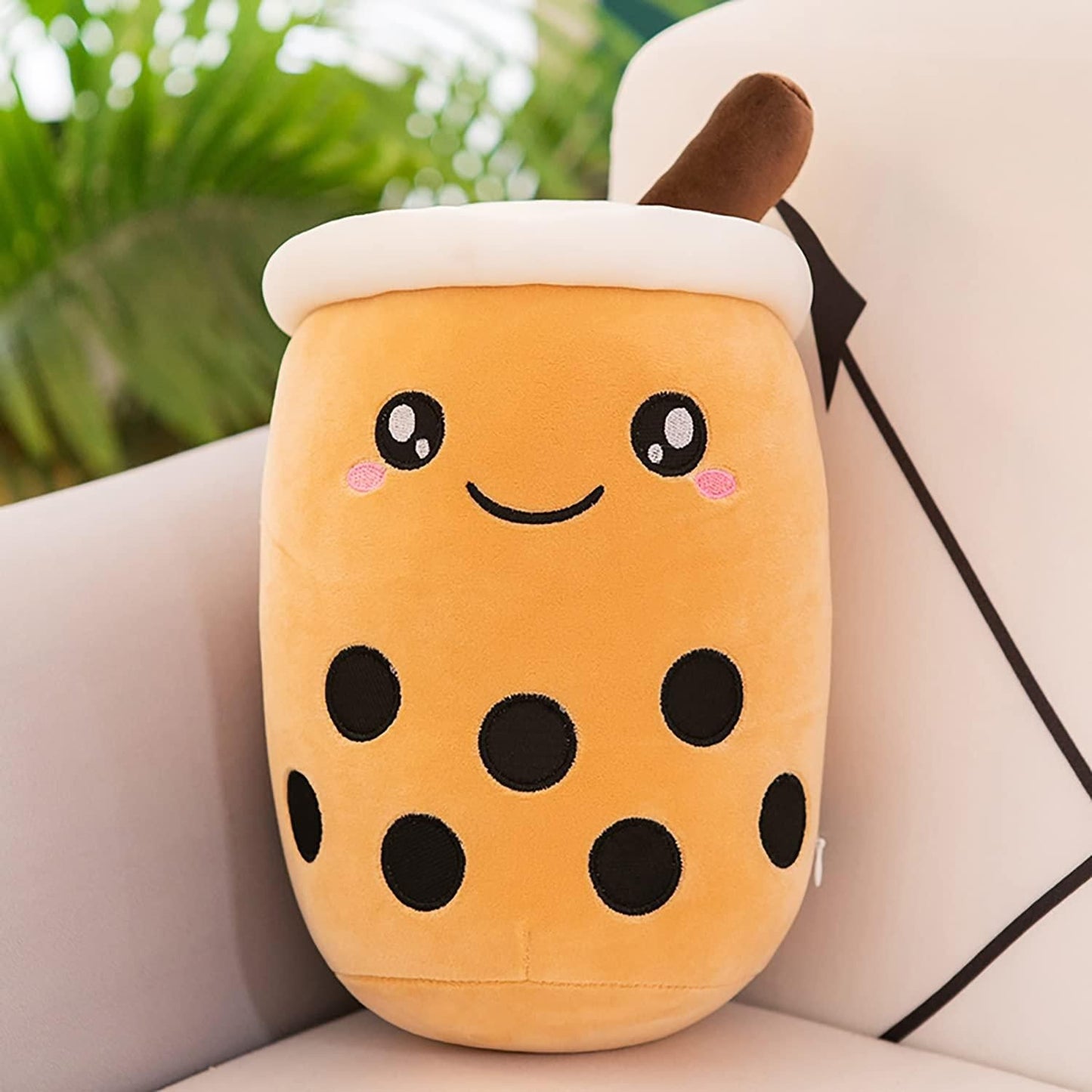 Cute Bubble Tea Plush Toy Pendant Keychain