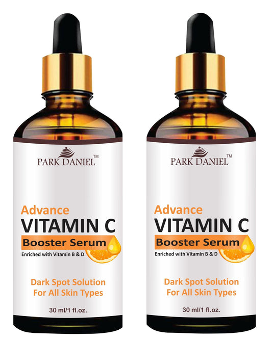 Park Daniel Vitamin C Booster Serum For Nourished & Bright Skin with Antioxidant Rich Vitamin C Extract, Non Greasy Combo Pack of 2 of 30 ML (60 ML)